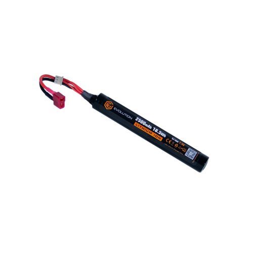 Evolution Li-ion 7.4V 2500mAh 18.5Wh Airsoft Battery with T-Plug
