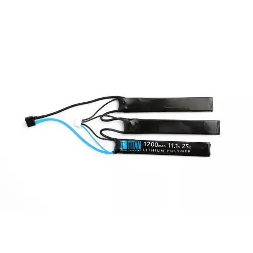 Titan LiPo 11.1v 1200mAh 25C Triple T-Plug (Deans)