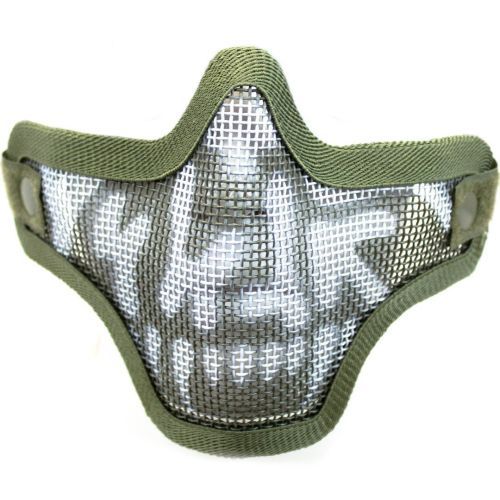Nuprol Mesh Lower Face Shield - Skull Green