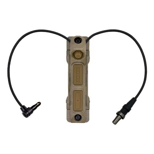 SomoGear SomoBoat Vis-Override Tactical Pressure Switch - Somogear Crane/PEQ-15 illuminator - Flat Dark Earth