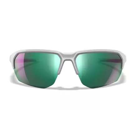 Wiley X WX JAKL Captivate Polarised Green Mirror Lens / Polished White Frame