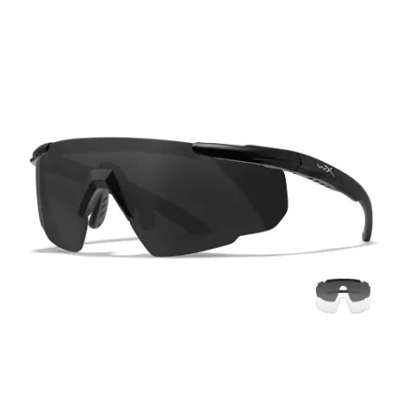 Wiley X SABER ADVANCED - Smoke Grey + Clear Lens / Matte Black Frame