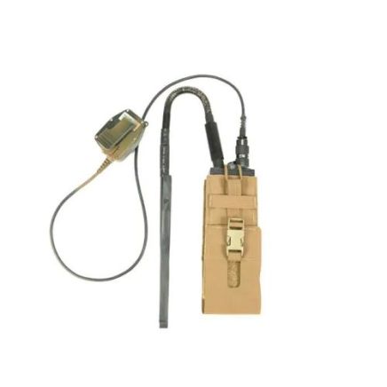 Lightweight MBITR Multi Radio Pouch - Coyote Brown