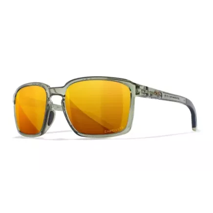 Wiley X ALFA Captivate Bronze Mirror lens, Gloss Crystal frame