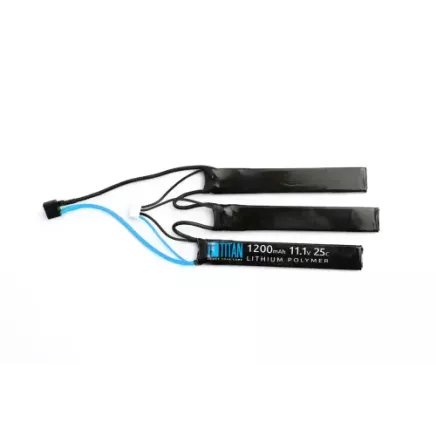 Titan LiPo 11.1v 1200mAh 25C Triple T-Plug (Deans)