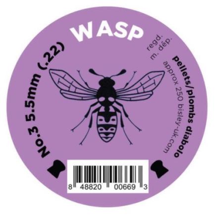 Wasp Pellets No3 Purple .22 (5.5mm) Tin of 250