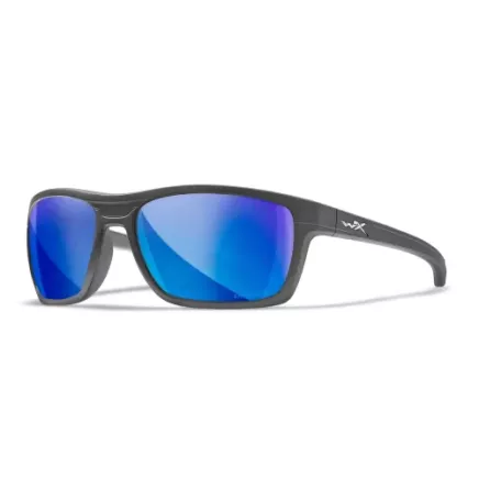 Wiley X KINGPIN Captivate Polarised Blue Mirror / Matte Graphite Frame
