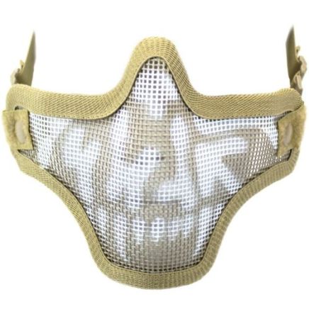 Nuprol Mesh Lower Face Shield - Skull Tan