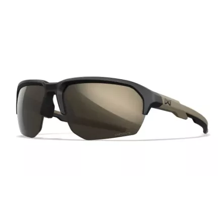 Wiley X WX JAKL Captivate Tungsten Mirror Lens / Matte Black/Tan Frame