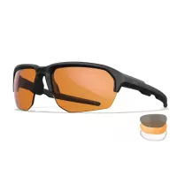 Wiley X WX JAKL Clear/Grey/Light Rust Lenses / Matte Black Frame Set
