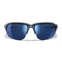 Wiley X WX JAKL Captivate Polarised Blue Mirror Lens / Gloss Crystal Grey Frame