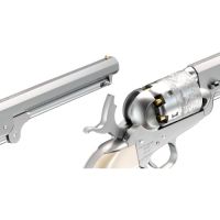 Tokyo Marui M1851 Navy Airsoft Spring Revolver - Silver