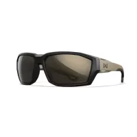Wiley X ALPINE Captivate Polarised Tungsten Mirror Lens / Matte Black/Tan Frame