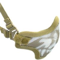 Nuprol Mesh Lower Face Shield - Skull Tan