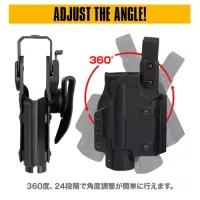 Laylax Multi-Fit Weapon Light Holster LUX Right Hand - Black