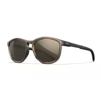 Wiley X WX BRAVO CAPTIVATE Tungsten Mirror Lens, Gloss Crystal Tan / Matte Black Frame