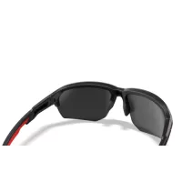 Wiley X WX JAKL Captivate Black Mirror Lens / Matte Black/Red Frame - American Sniper Signature Series)