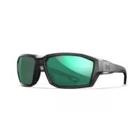 Wiley X ALPINE Captivate Polarised Green Mirror Lens / Matte Translucent Black Frame