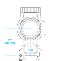 Scalarworks LEAP/05 Trijicon MRO Mount - 1.57" Height