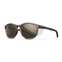 Wiley X WX BRAVO CAPTIVATE Tungsten Mirror Lens, Gloss Crystal Tan / Matte Black Frame