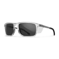 Wiley X WX AXE Captivate Grey Lens / Gloss Crystal Clear Frame