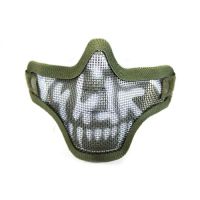 Nuprol Mesh Lower Face Shield - Skull Green