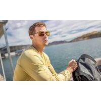 Wiley X ALFA Captivate Bronze Mirror lens, Gloss Crystal frame
