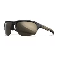 Wiley X WX JAKL Captivate Tungsten Mirror Lens / Matte Black/Tan Frame