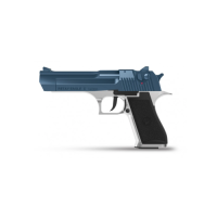 Retay Eagle XU Nickel / Blue 9mm Blank Firing Pistol - Ex Display